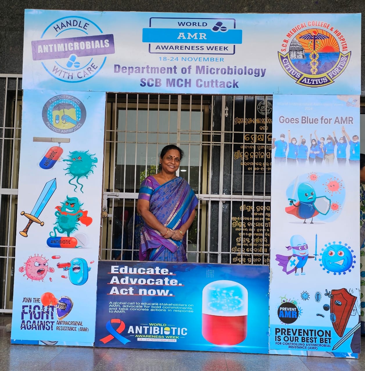 The Department of Microbiology, SCB Medical College observed the World Anti-Microbial Resistance Awareness Week (18th-24th Nov) by arranging a symposium and a walkathon.