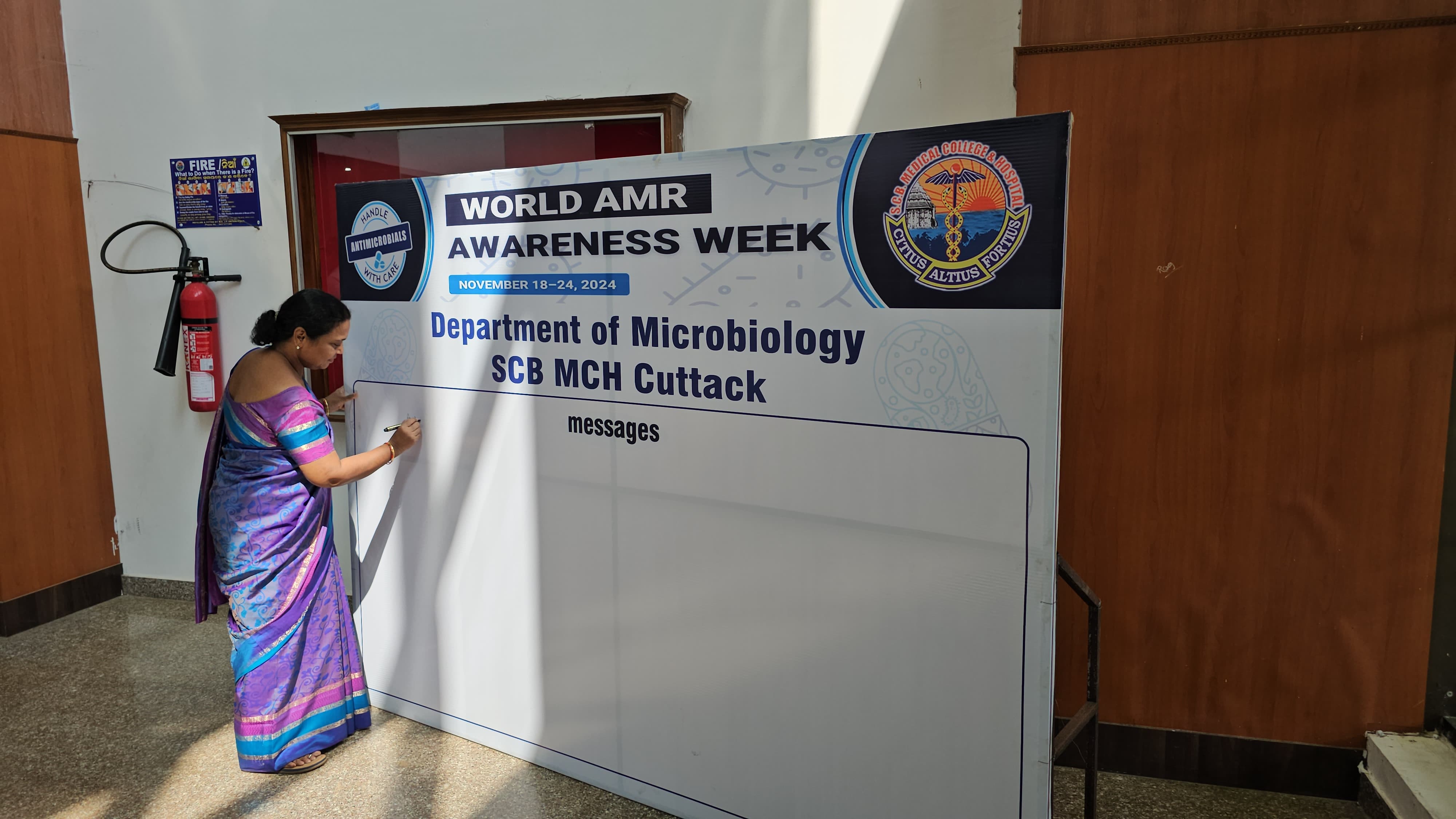 The Department of Microbiology, SCB Medical College observed the World Anti-Microbial Resistance Awareness Week (18th-24th Nov) by arranging a symposium and a walkathon.