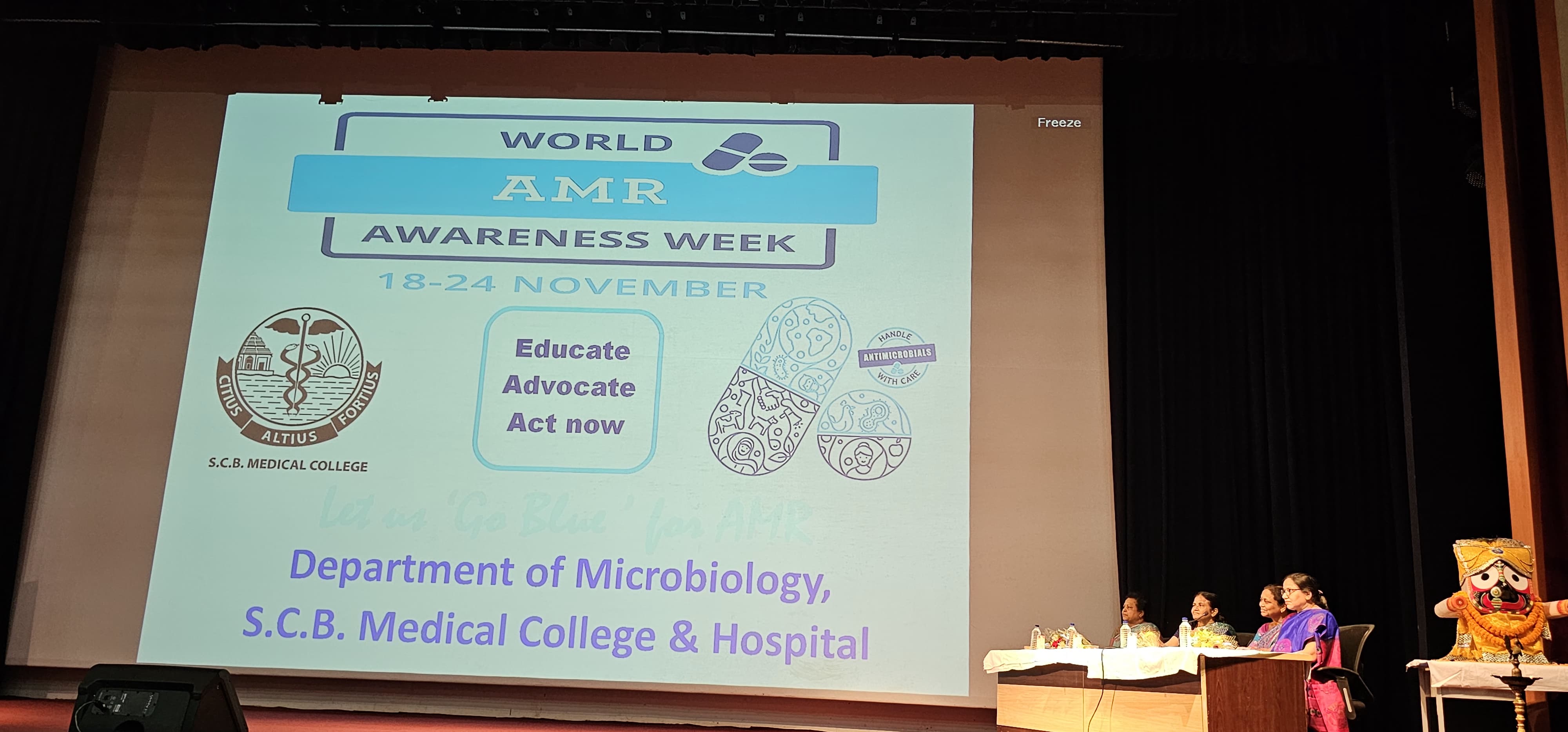 The Department of Microbiology, SCB Medical College observed the World Anti-Microbial Resistance Awareness Week (18th-24th Nov) by arranging a symposium and a walkathon.