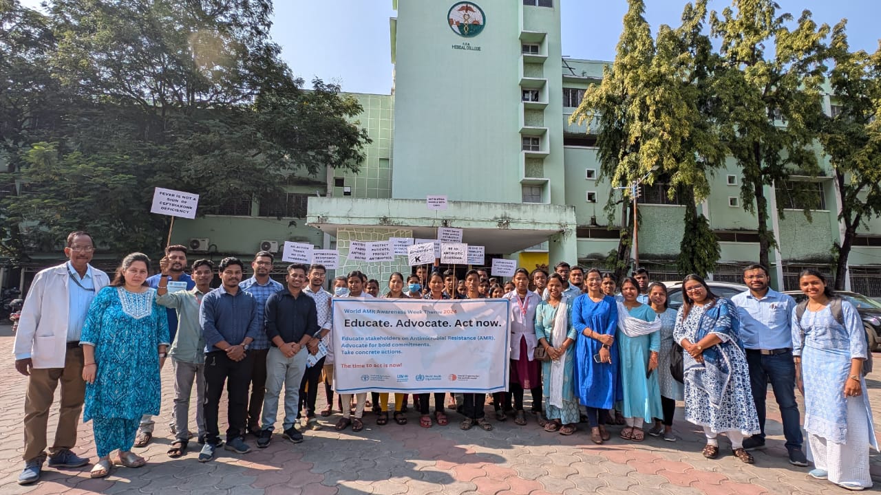 The Department of Microbiology, SCB Medical College observed the World Anti-Microbial Resistance Awareness Week (18th-24th Nov) by arranging a symposium and a walkathon.